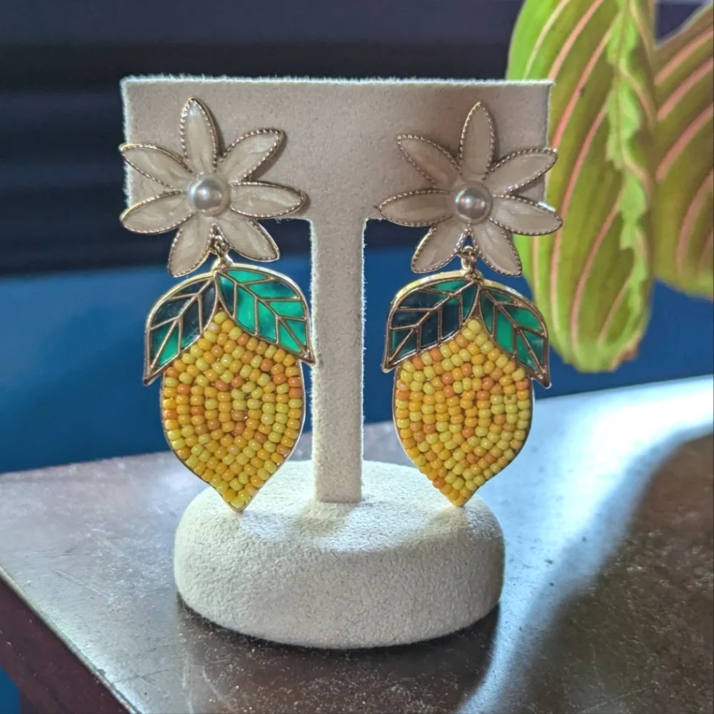 Baublebar Beaded Lemon Drop Earrings - Picture 2 of 2